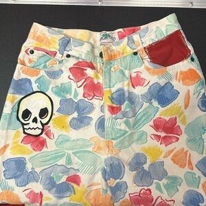 VNT Palmettos colorful floral skinny jeans size 26